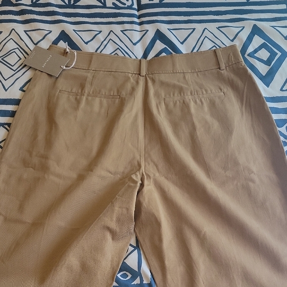Everlane Tan Trousers with Straight-Leg Design - Picture 6 of 7